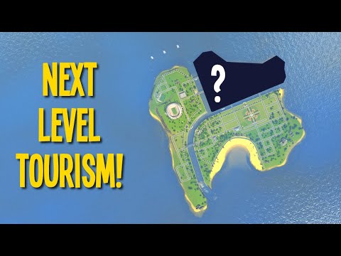 99% Of Players Won't Build a Tourist Island Like THIS! (Cities Skylines)