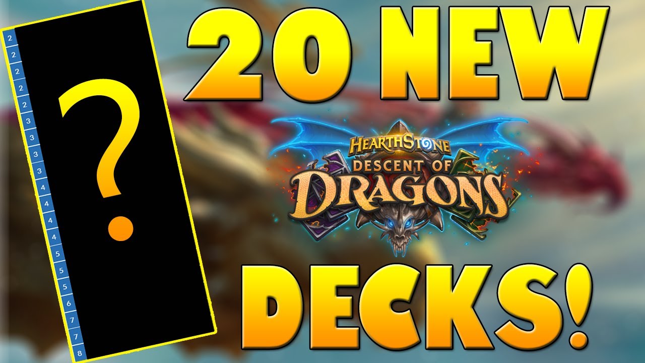 20 BEST New Decks You HAVE to Try on Day 1! | Descent of Dragons | Hearthstone