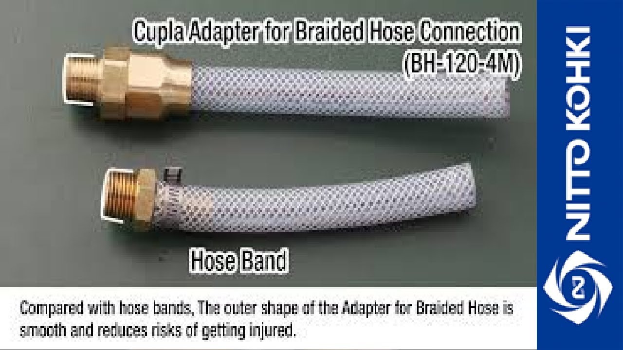 [NITTO KOHKI] CUPLA ADAPTER for Braided Hose Connection