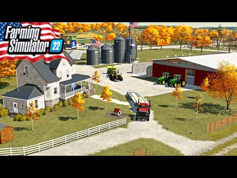 BUILDING AN AMERICAN FARM FROM SCRATCH! (FARMING SIMULATOR 22)
