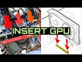 How to install a gpu put in graphics card in casetowercpu tutorial