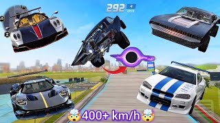 ガソリンスタンドでトップクラスの車のジャンプテスト🤯｜時速400kmを超えるトップクラスの車🥳｜#testing#viralvideo#gaming screenshot 3