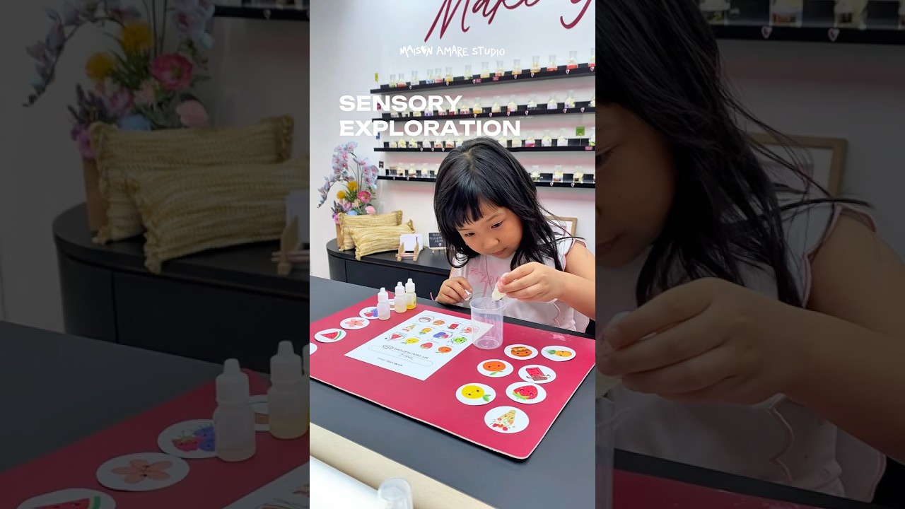 “Kids Perfume Workshop” making their own perfume 