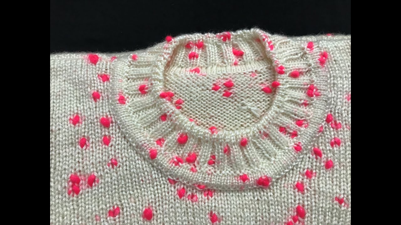 Readymade style round neck (बाज़ारी  टाइप के गोल गाला कैसे बनाये ) | Knitting Hindi |