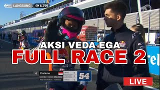 FULL RACE 2 Redbull Rookies Cup Jerez 2024 | Veda Ega Pratama Hampir Crash Lagi Finish P11