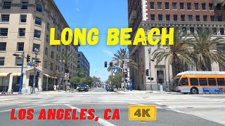 [4K] LONG BEACH Driving Tour - Los Angeles, California, USA - ASMR Relaxing Drive