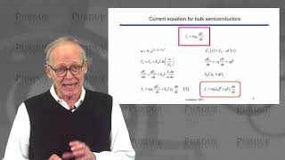 ECE Purdue Semiconductor Fundamentals L4.3: Carrier Transport - Drift-Diffusion Equation