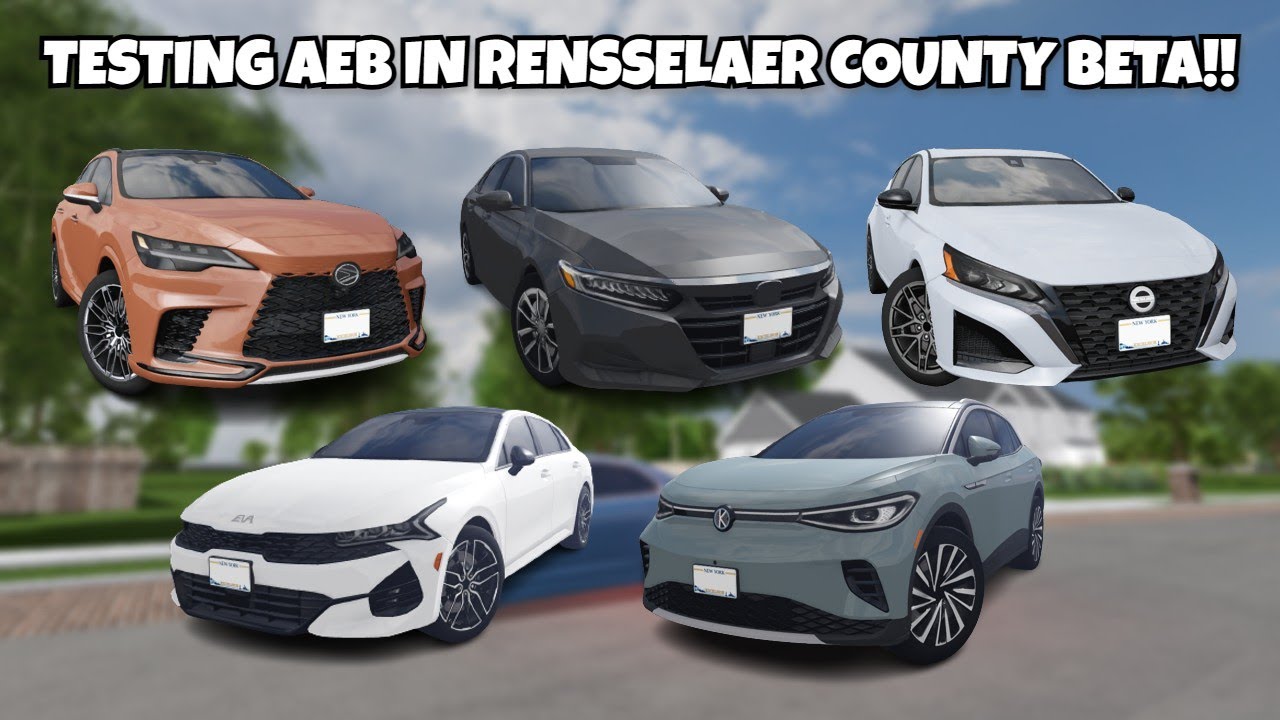 ТЕСТИРОВАНИЕ АВТОМАТИЧЕСКОГО АВАРИЙНОГО ТОРМОЖЕНИЯ! | Roblox Rensselaer County