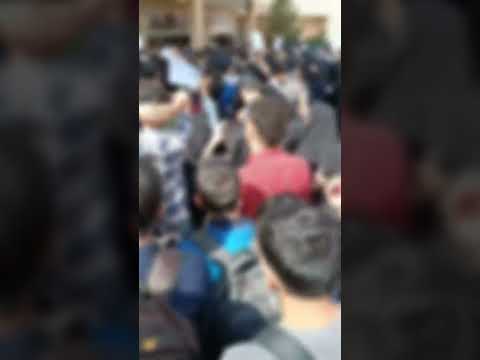 ویدئوهایی از تجمع امروز دانشجویان دانشگاه بوعلی سینا همدان در اعتراض به قتل نگین عبدالملکی