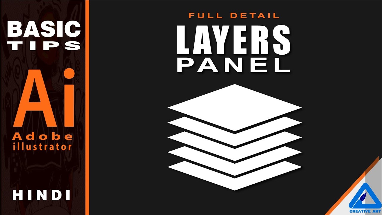 Adobe Illustrator Basic Tips | Layers panel - HINDI / हिन्दी मे - YouTube