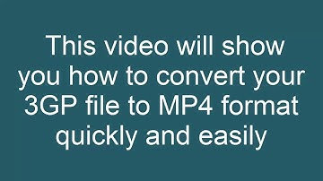 How to Convert 3GP to MP4