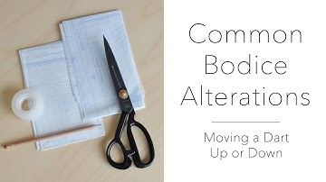 Moving a Dart Up or Down - Common Bodice Alterations
