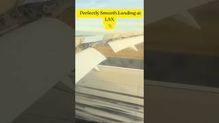 Inside the Descent: Perfectly Smooth Landing at LAX #shorts #LAX @lonestartraveler