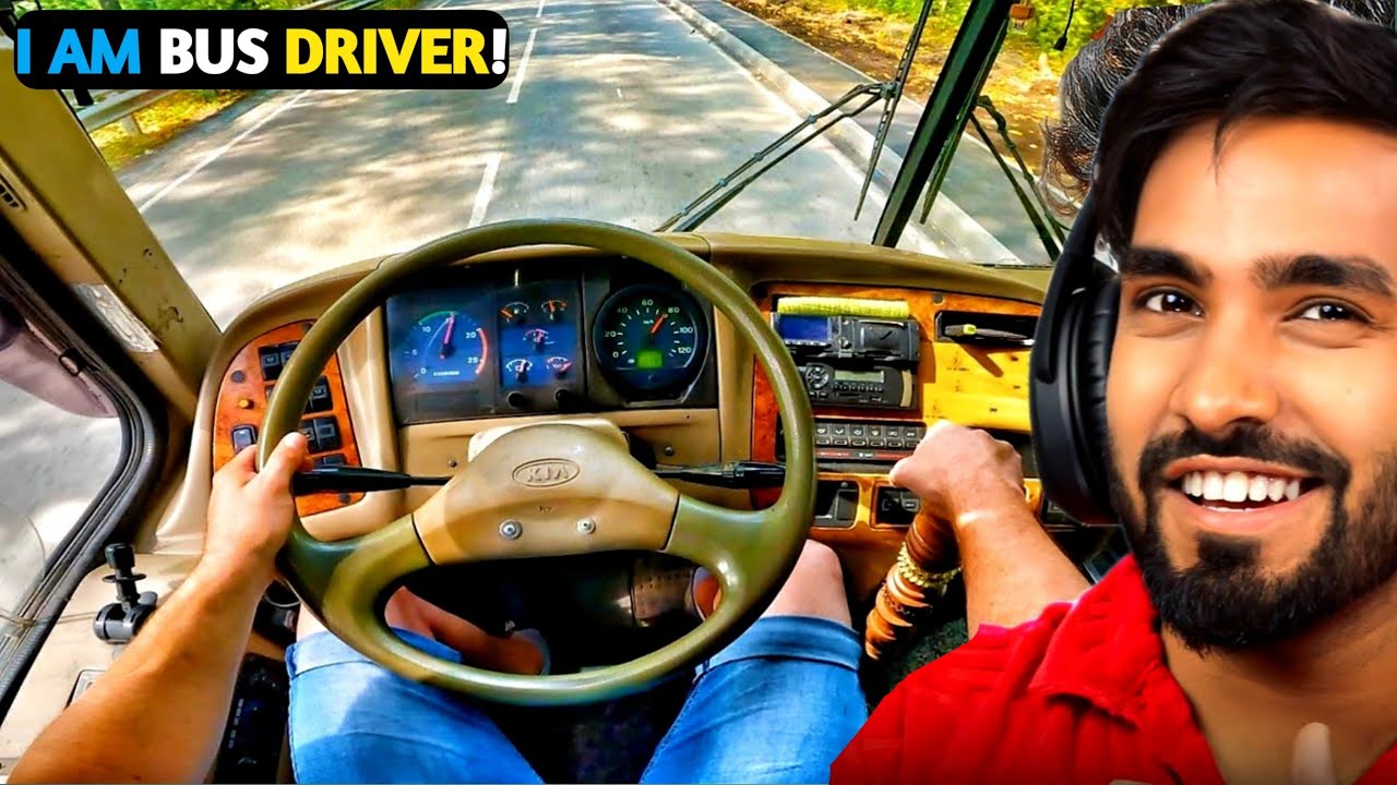 I AM BUS DRIVER FOR 1 DAY! THE BUS GAME! TECHNO GAMERZ || COR_ALIEN ...