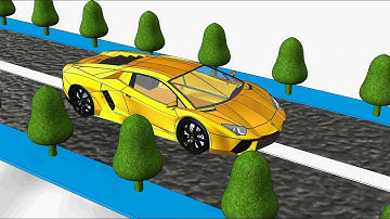 Animation of Lamborghini Aventador in Solidworks