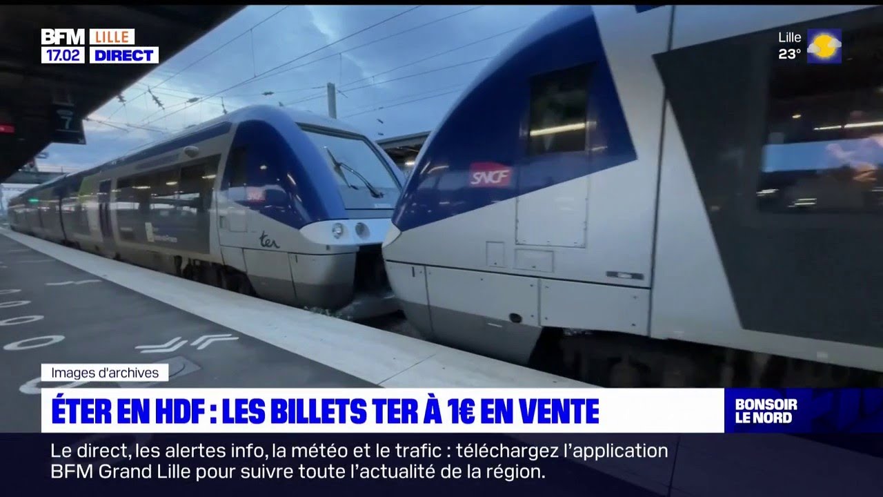 Hauts-de-France: 260.000 billets de TER à moins de 2 euros tout l'été
