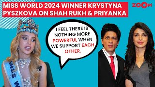 Miss World 2024 winner Krystyna Pyszkova talks about Shah Rukh Khan, Priyanka Chopra | EXCLUSIVE