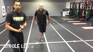 Agility Drills - Single Leg Around the Square