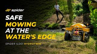 Remote-Controlled Mower for Riverbanks | SPIDER ILD01 HYDROTWIN