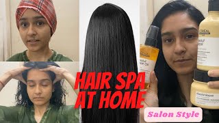 How to Do Hair Spa At Home | Salon Style with L'Oreal Absolut WITHOUT STEAMER | Reduce Hairfall
