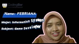 CodingBar Game Developer Tutor, Febriana Speaks