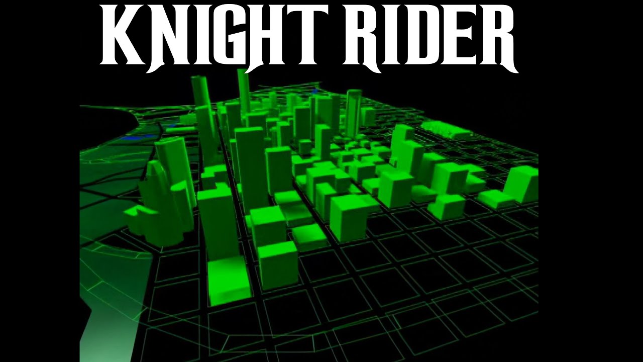 Knight Rider Scanner Animation Knight Rider Animations - City Scan - YouTube