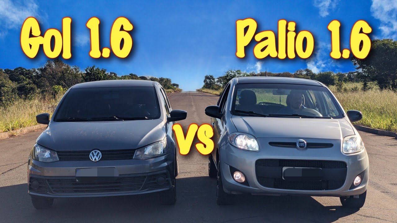 GOL G7 1.6 8v vs PALIO 1.6 16v!! INACREDITÁVEL O RESULTADO!!