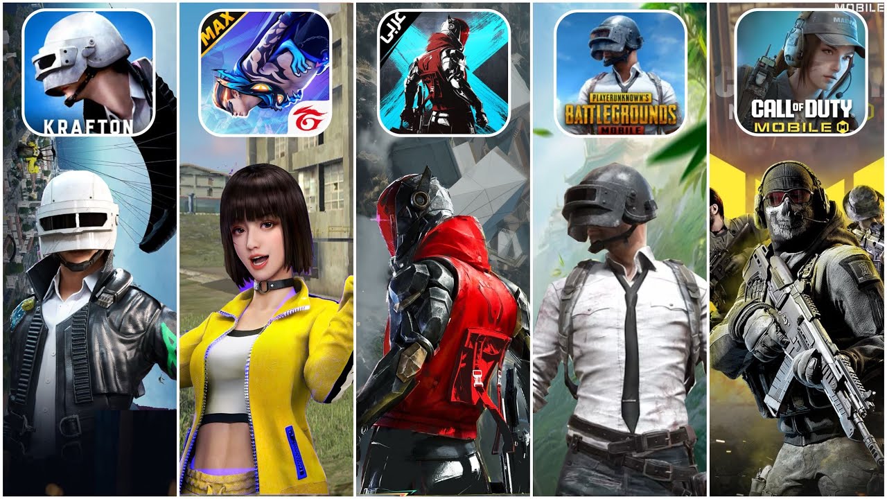 Krafton vs Freefire Max vs Blood Strike vs Pubgm vs Codm, Gameplay, Visuals and Graphics Comparison