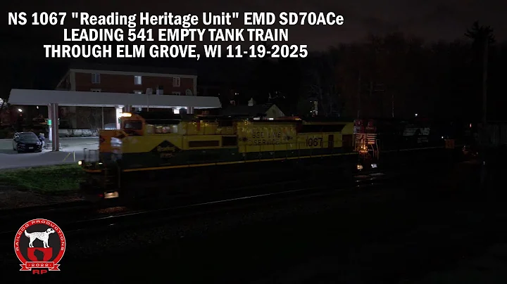 NS 1067 Reading Heritage Unit Very Rare Sighting In Elm Grove, WI On CPKC 541 11-19-2025
