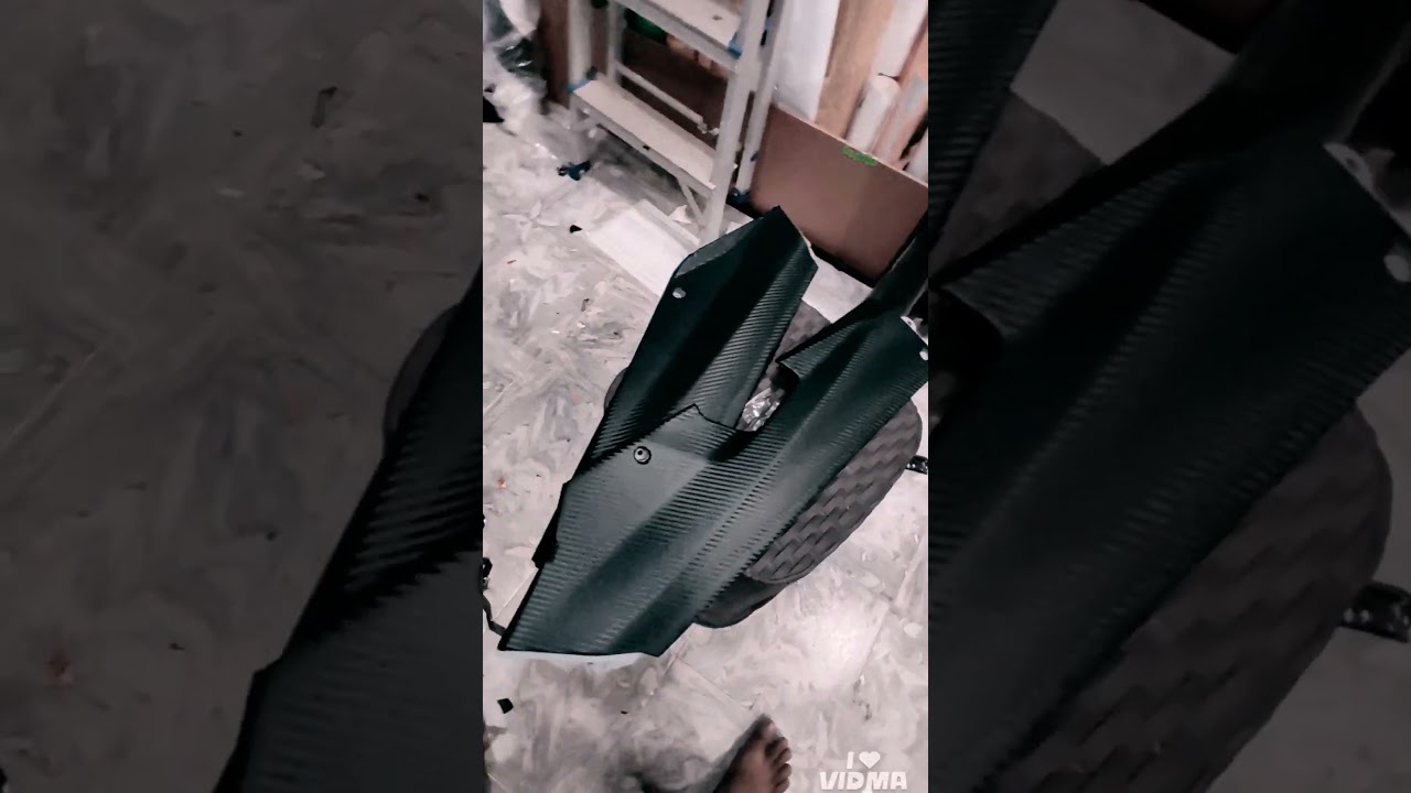 Carbon wrapped bike panels 