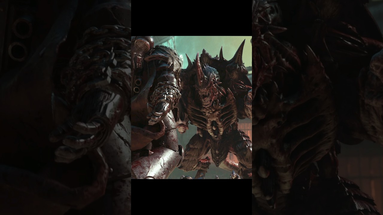 Alien Monster Takes on Space Marine in EPIC Battle