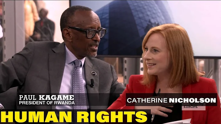 Rwanda's Paul Kagame and France 24 Catherine Nicho...