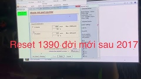 Hướng dẫn reset máy in epson 1390 bằng phần mềm năm 2024