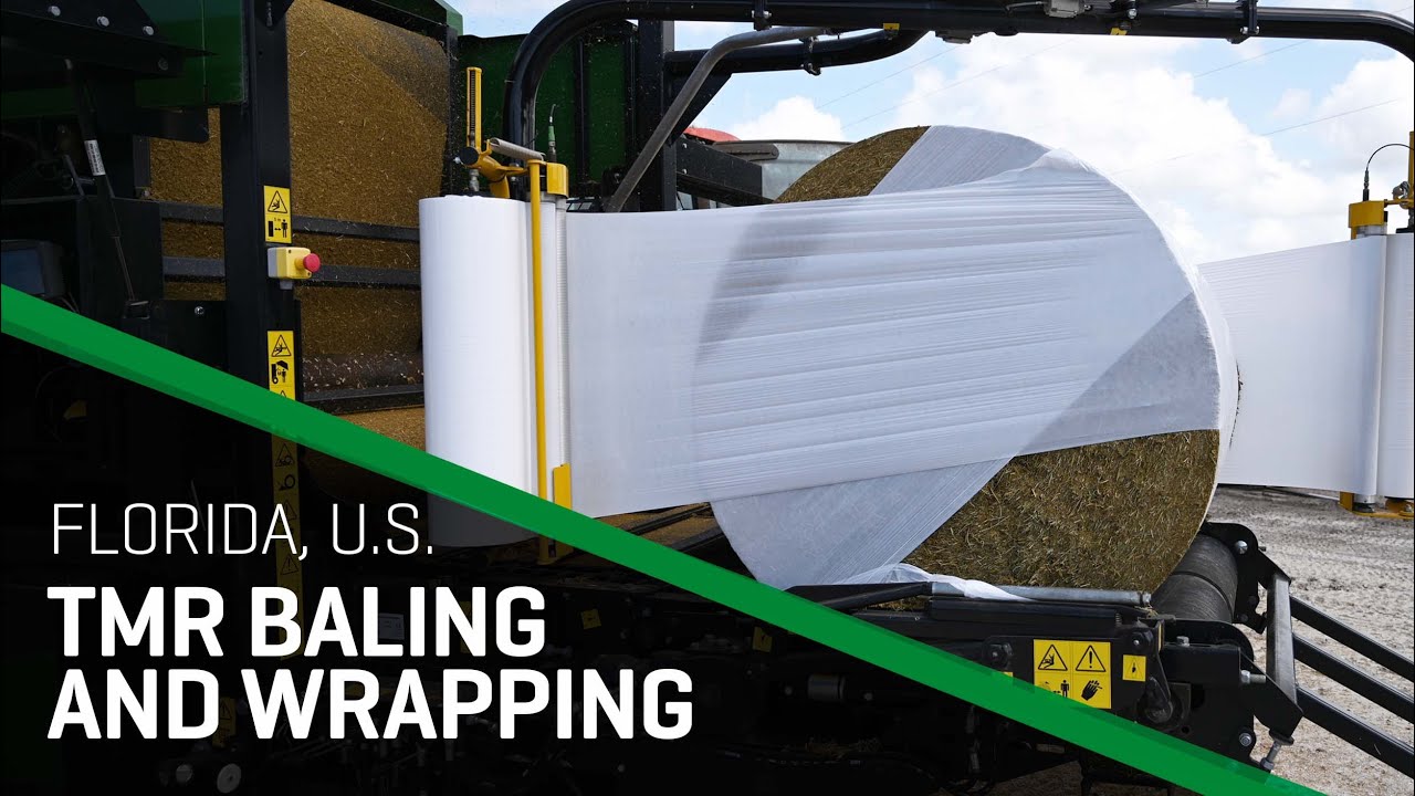 Baling TMR in Florida | Orkel MP2000-X compactor | Orkel agricultural balers