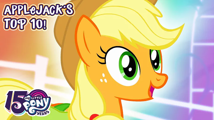 Applejack - Top 10 Episodes 🍎 My Little Pony Friendship Is Magic 15th Anniversary 🎉 Full Episodes