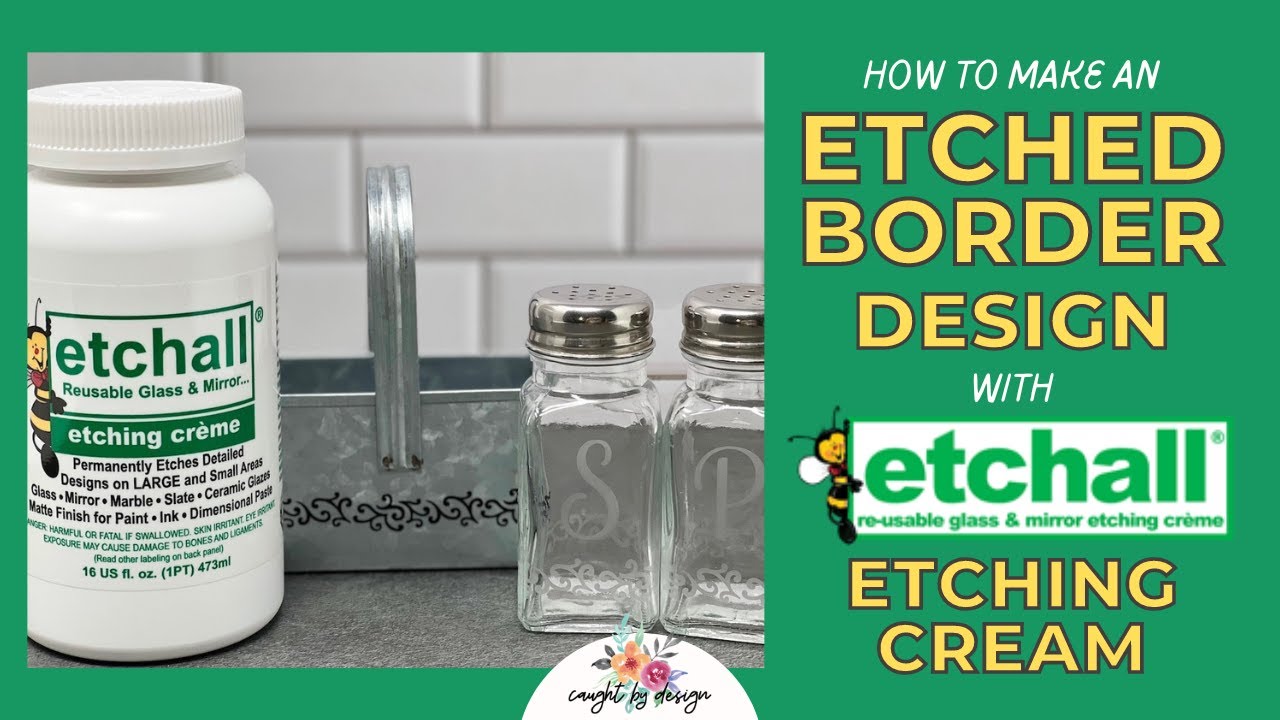 How to Etch a Border Design with etchall Etching Cream 