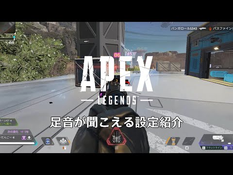 【Apex Legends】足音が聞こえる設定紹介