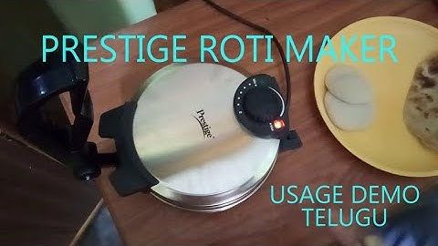 PRESTIGE roti maker using in telugu demo