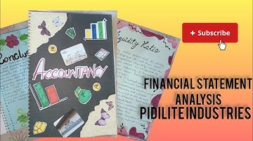 financial statement analysis of pidilite industries accountancy project class 12