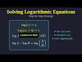 How to Solve Logarithmic Equations | Complete Concept in Hindi