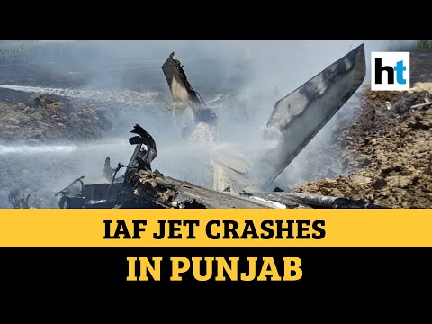 Watch: Mig-29 fighter jet crashes in Punjab, pilot ejects safely