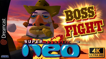 Super Magnetic Neo (Dreamcast) – Walkthrough van World 3 BOSS FIGHT [4K 60FPS | Redream Emulator] 🤠🌵