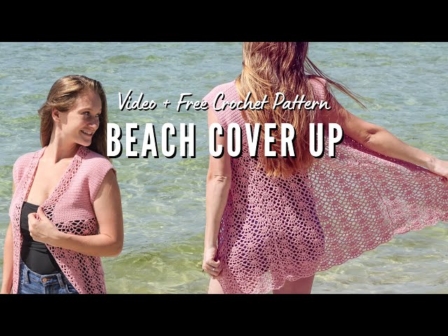 How To Make A Hooded Beach Cover-Up Poncho with Loop Yarn - Free Pattern –  Mama In A Stitch