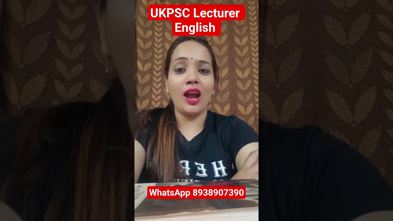UKPSC English Lecturer// by Bhawna Ma'am 