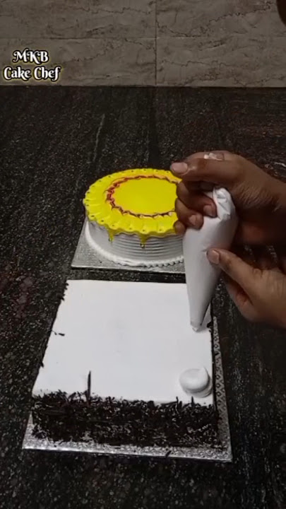 Black Forest & Pineapple cake Decorating ideas 💡 #cake #mkbcakechef #mkbcakeshorts
