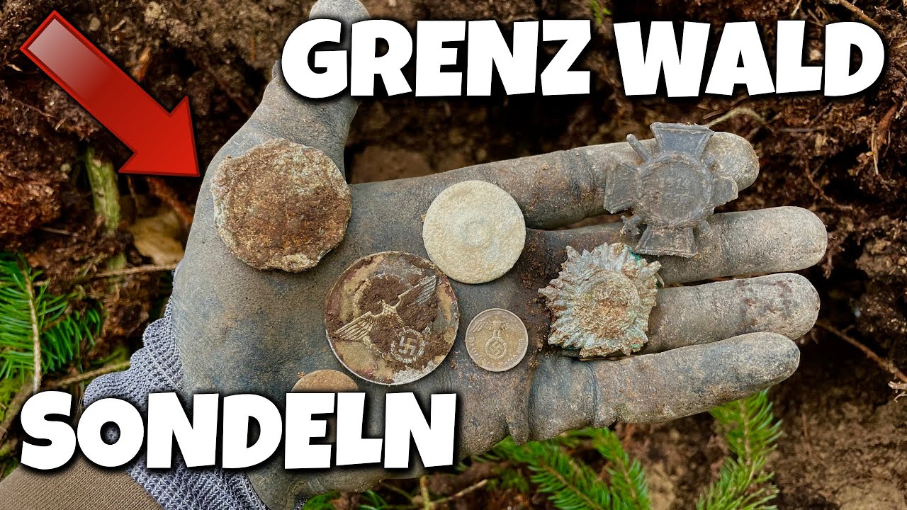 😮 WW2 Wald an der Grenze entdeckt - Sondeln Ohne Ende Abzeichen - Schatzsuche mit dem Metalldetektor