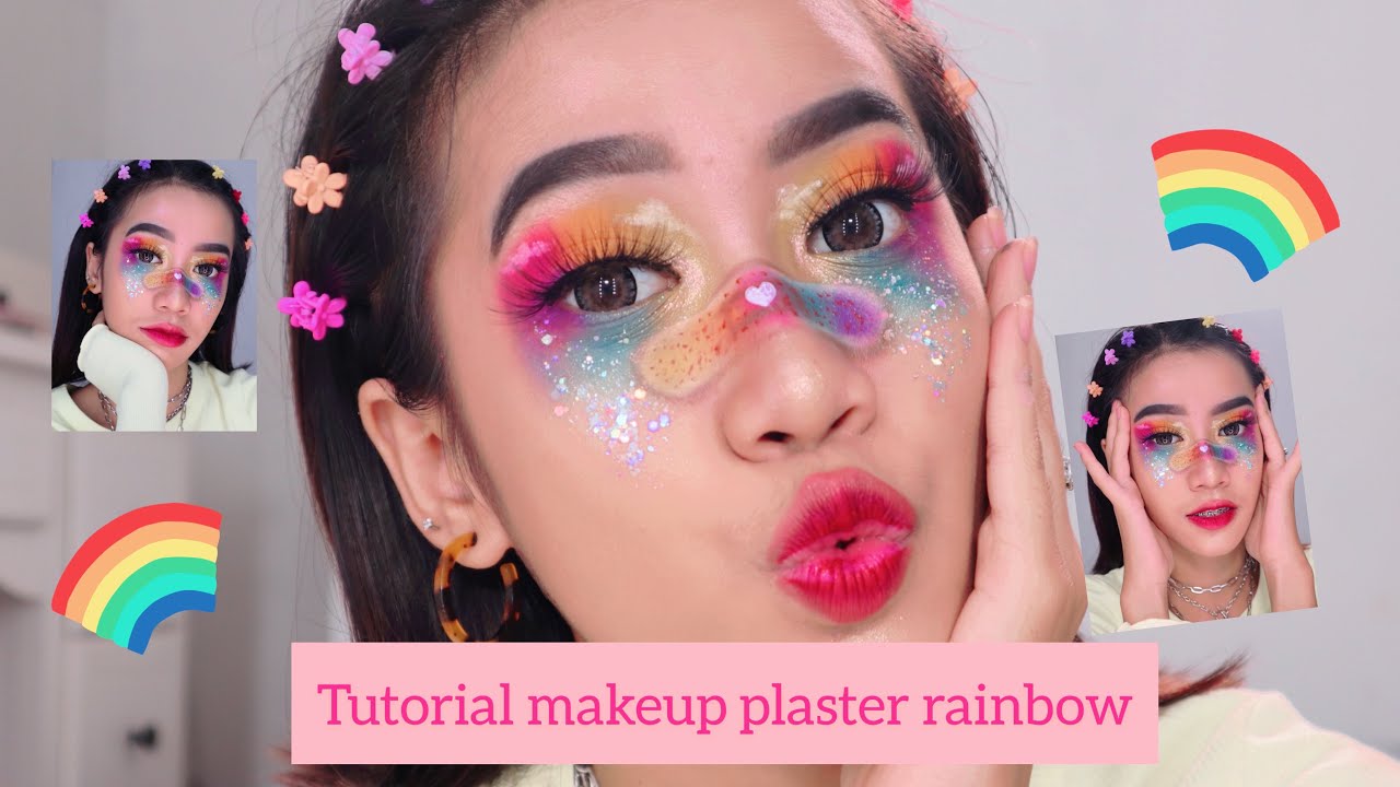 Makeup tutorial rainbow plaster 🌈🌈