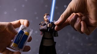 Creating OBI-WAN KENOBI and LED LIGHTSABER sculpture with clay – Star Wars X Fortnite