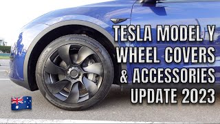 Tesla Model Y Wheel Covers Sunshade and accessories update | May 2023