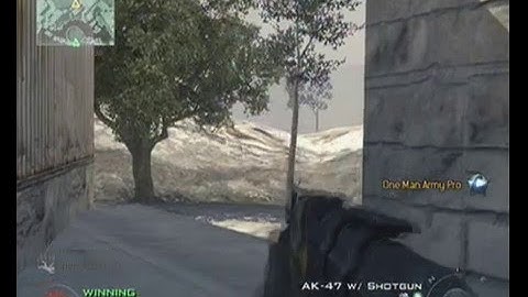 On top of Quarry using the shotgun jumping trick - MW2